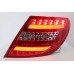 Mercedes C Class W204 07-11 Red Clear Light Bar LED Tail Lamp